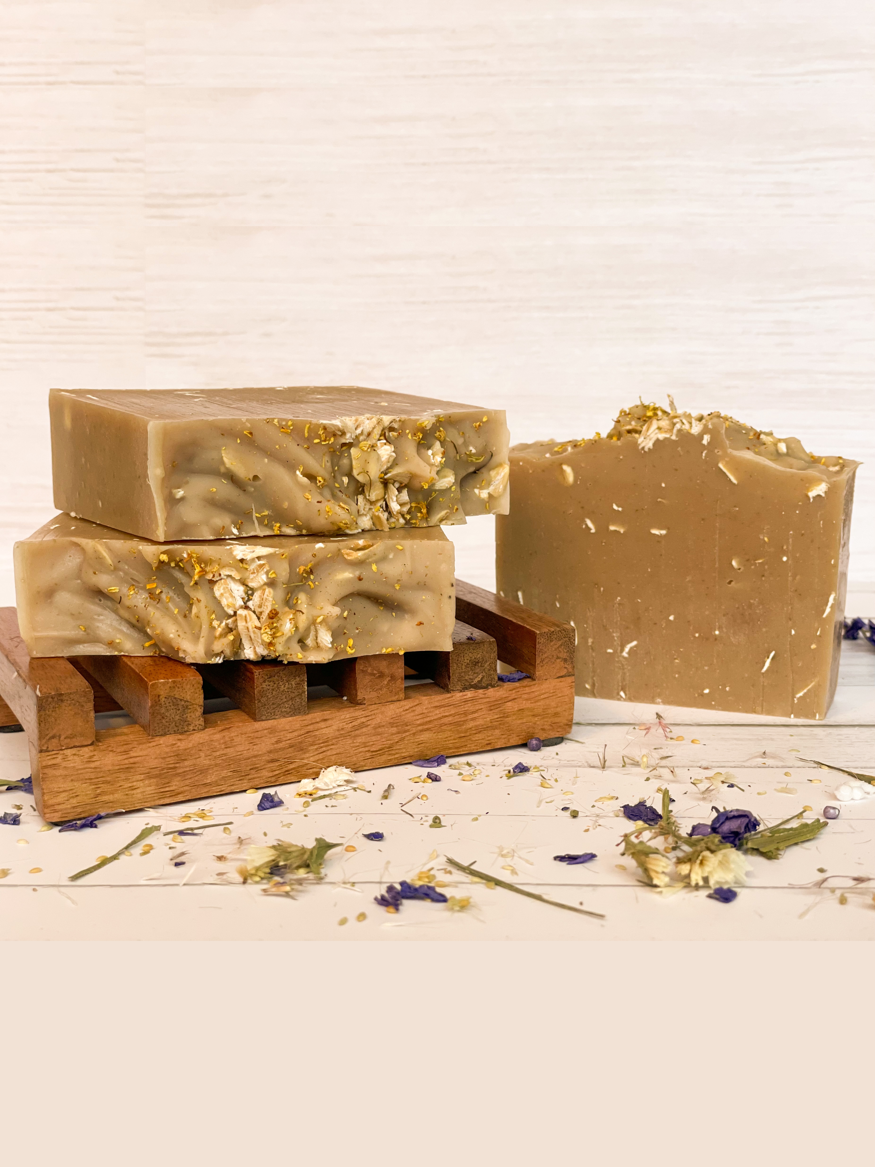 Salo Soap's - Goat Milk Soap for Eczema Delightfully Unscented Bar Soap,  Goat Soap Made with Goat Milk, All Natural Bar Soap With Ground Oatmeal for