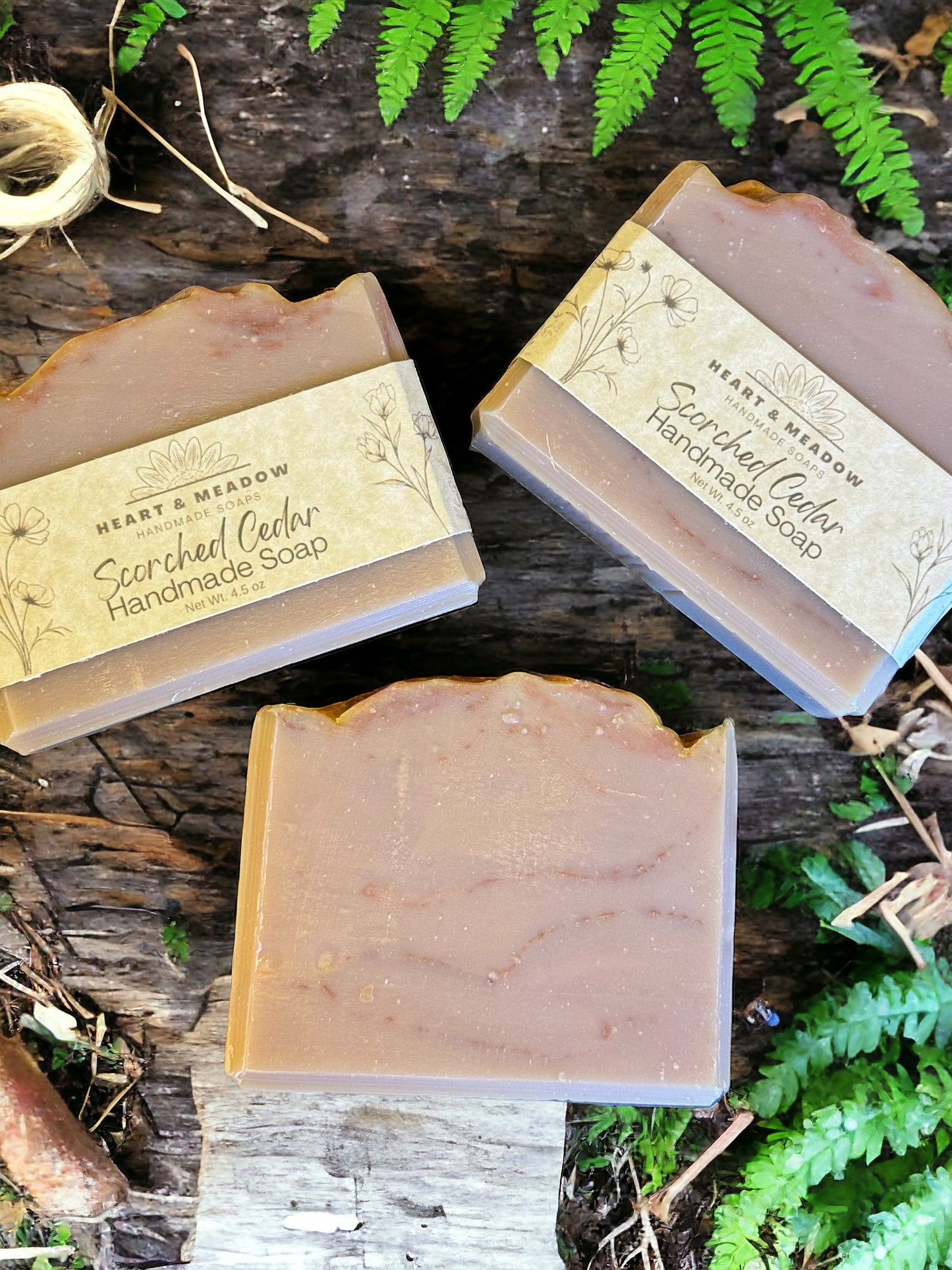 Scorched Cedar Handmade Soap