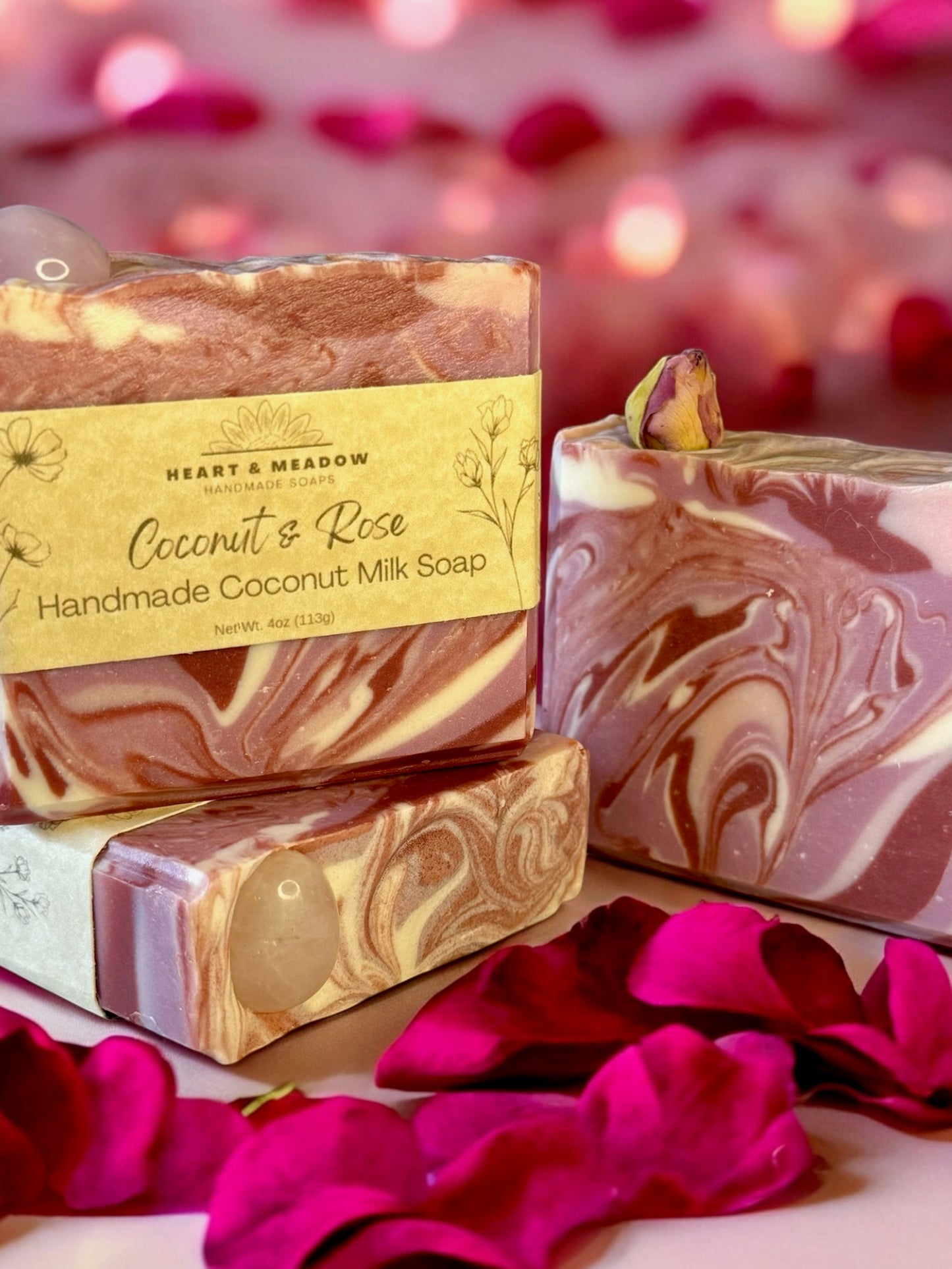 Coconut & Rose Handmade Coconut Milk Soap