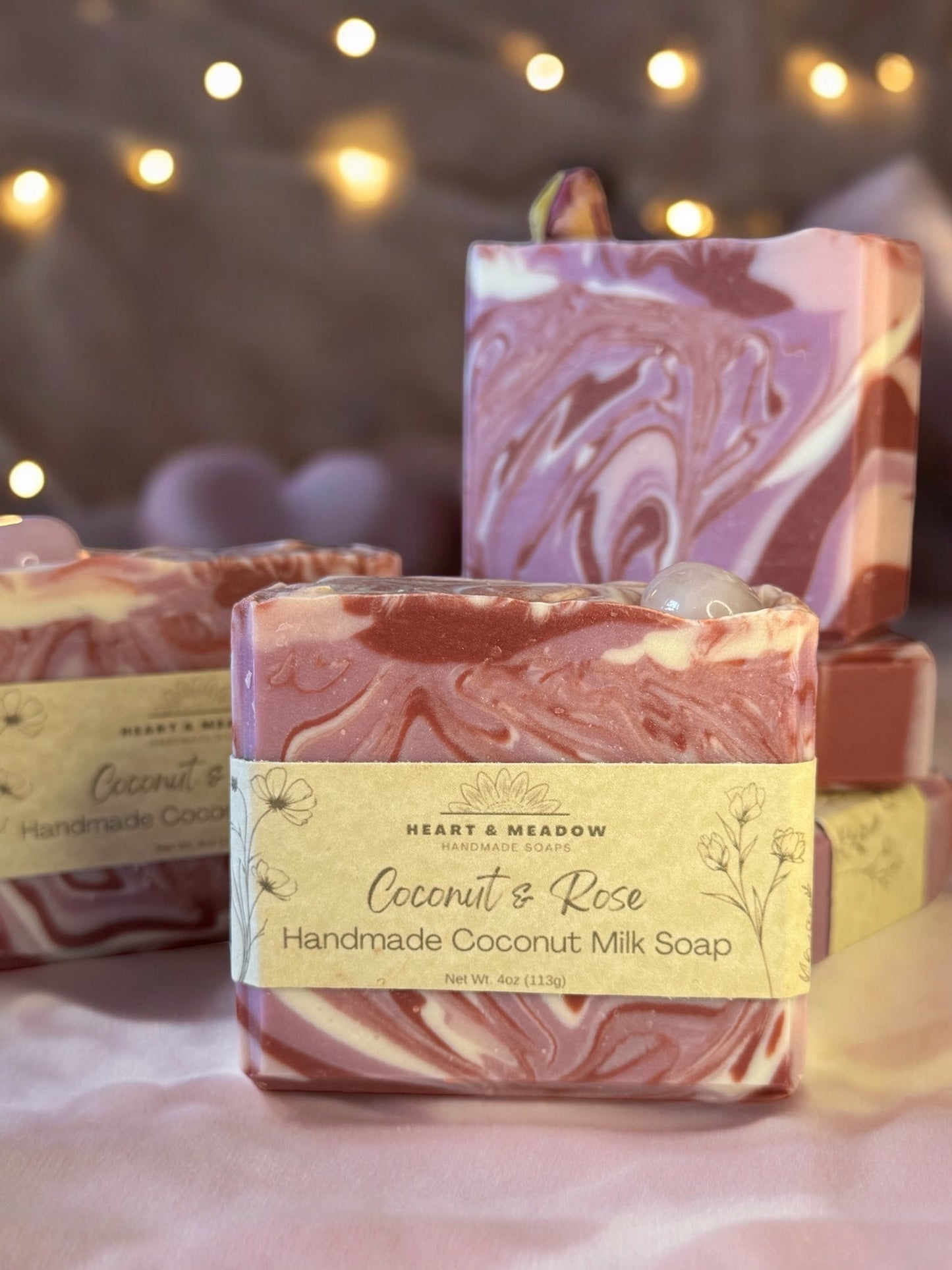 Coconut & Rose Handmade Coconut Milk Soap